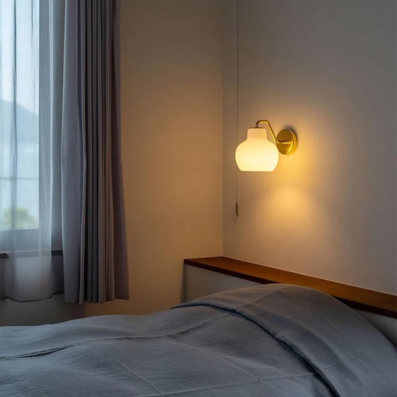 Lily Moderne Design LED Wandlamp Koepelvorm Metaal/Glas Slaapkamer/Woonkamer