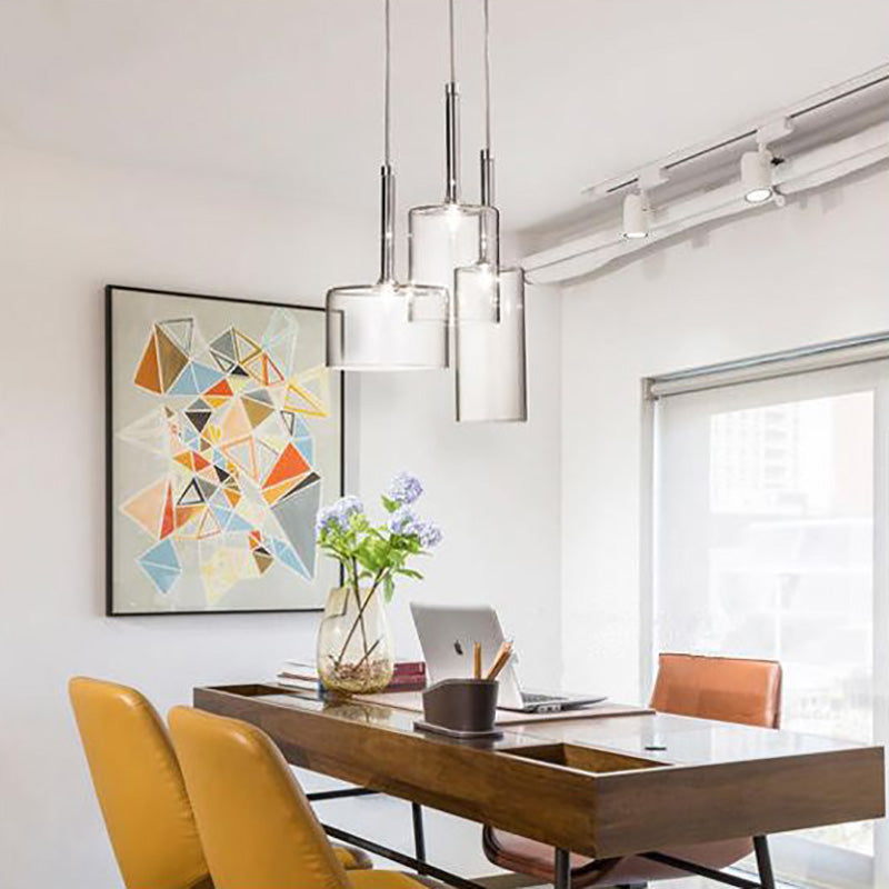 Kristy Moderne Design LED Hanglamp Glas Transparant Woonkamer