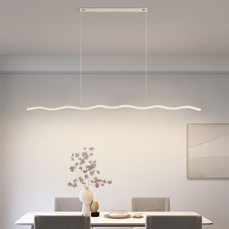 Louise Design Golflijn LED Hanglamp Zwart/WitMetaal Slaap/Eet/Woonkamer