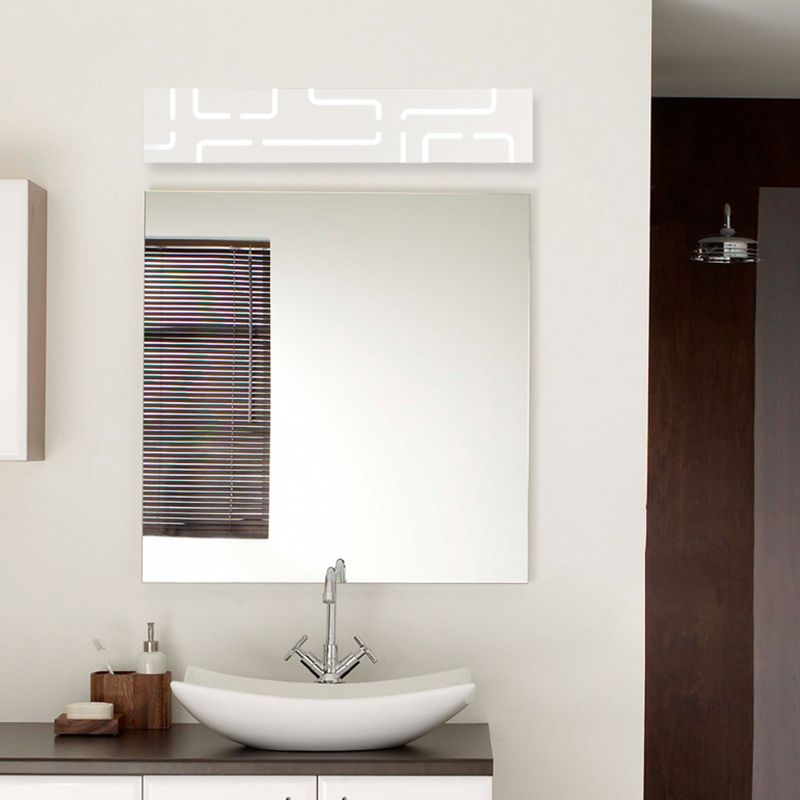 Leigh Moderne Rechthoekig LED Wandlamp Metaal/Acryl Wit Slaap/Woon/Badkamer