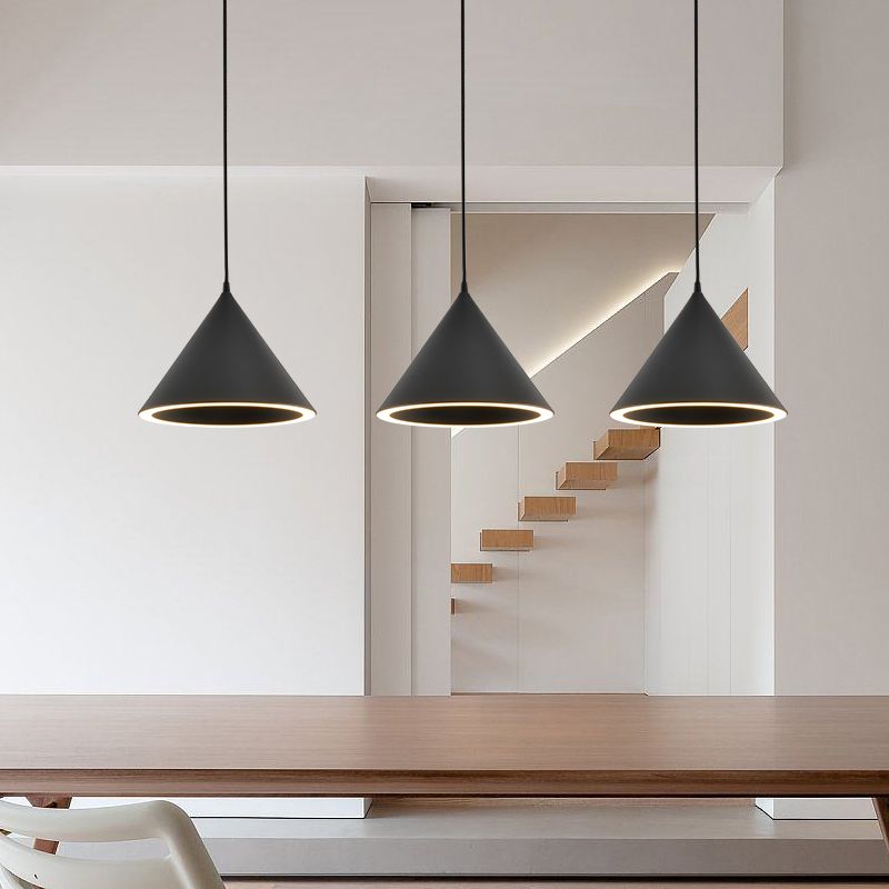 Morandi Industrie Design Hanglamp Zwart Metaal Acryl Slaapkamer/Woonkamer