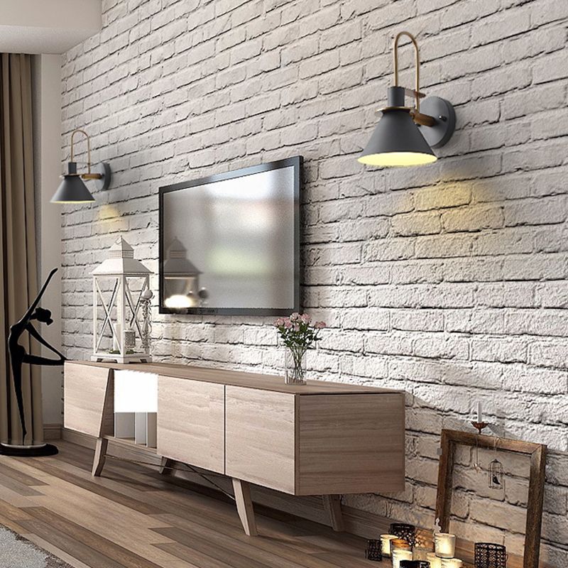 Morandi Design Coniform LED Wandlampen Metaal Zwart/Wit/Geel Slaap/Woon/Eetkamer