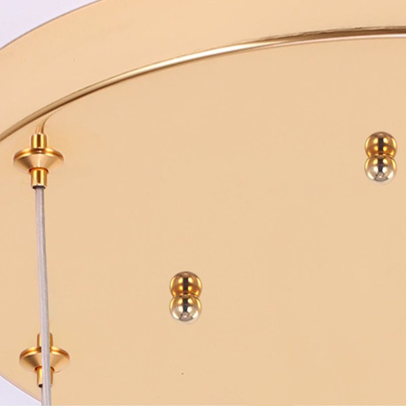 Hailie Moderne Design LED Kroonluchter Metaal Glas Goud Woonkamer