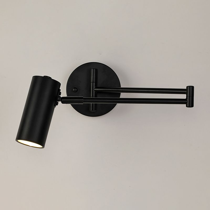 Freja Moderne Wandlamp Kegel Metaal Verstelbaar Zwart/Goud  Slaapkamer/Woonkamer