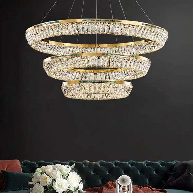 Marilyn Design LED HanglampMetaal/Kristal/Schelp Goud Slaapkamer/Woonkamer/Eetkamer
