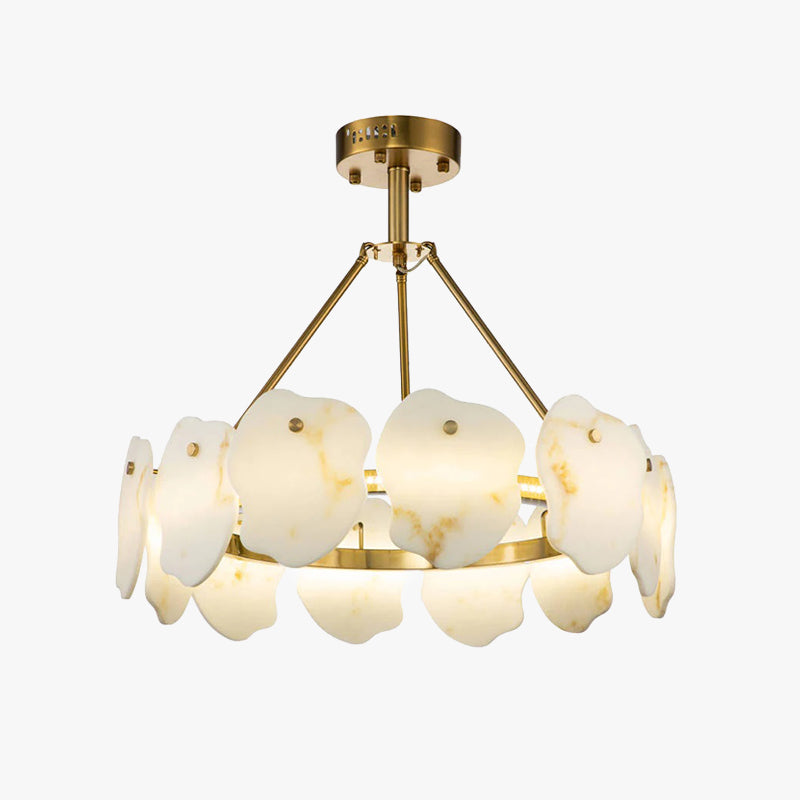 Marilyn Design LED Hanglamp Metaal/Marmer Goud/Wit Slaapkamer/Eetkamer/Woonkamer