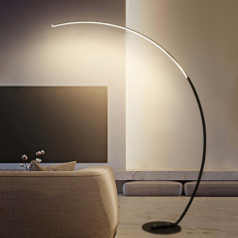 Modern Industriele LED Vloerlamp Wit/Zwart Slaap/Woonkamer Metaal&Silicium
