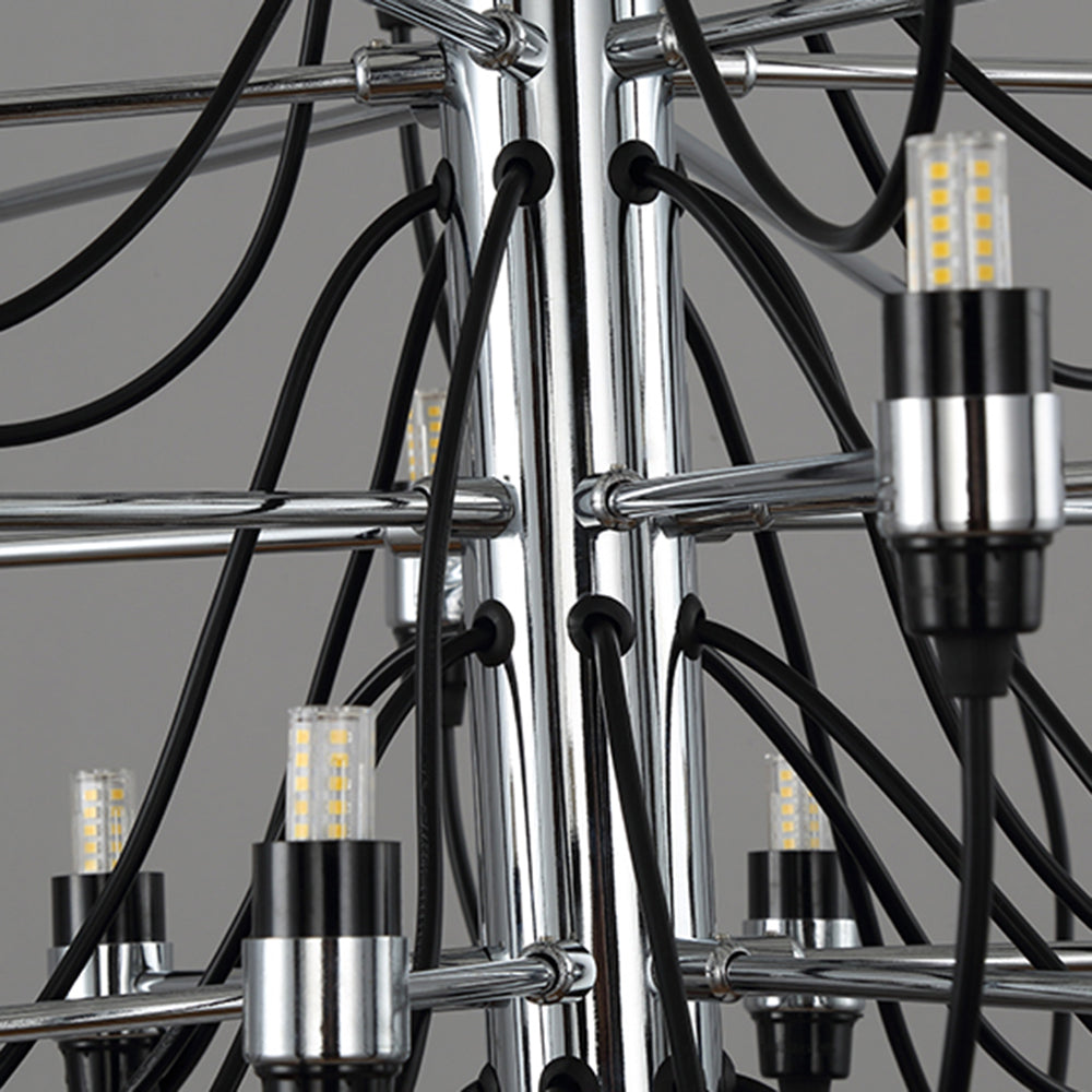 Marcello Retro Design Hanglamp Lineaire Metalen Zwart Eet/Woonkamer
