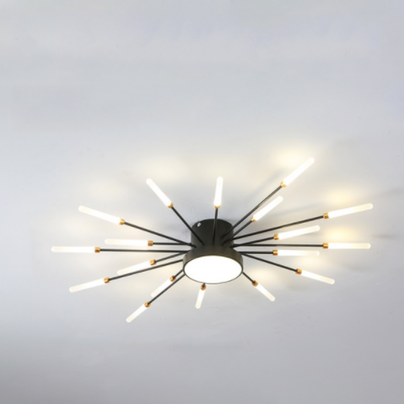 Lowry  Moderne Vuurwerk LED Plafondlampen Zwart Goud Woonkamer