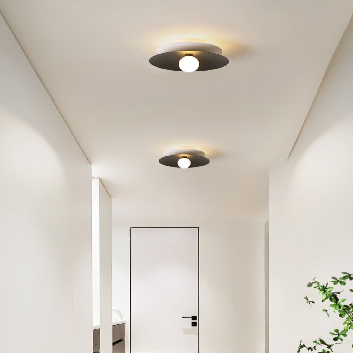 Carina Moderne LED Plafondlamp Wit Rood Metaal Acryl Woonkamer