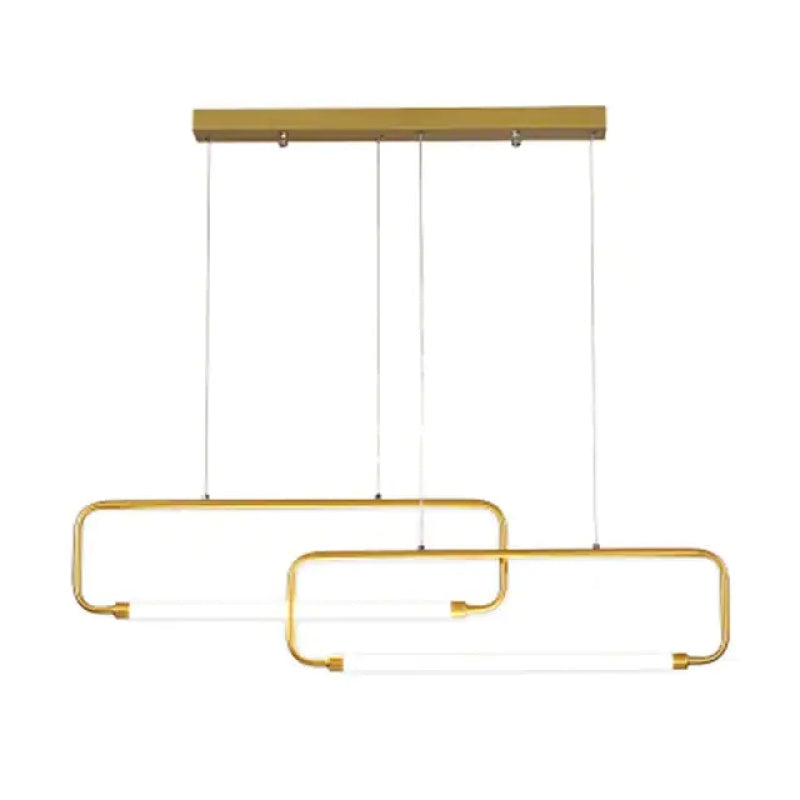 Carina Moderne Minimalistische Hanglampen Zwart Goud Woonkamer