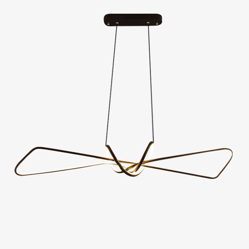 Orsini Design LED Hanglampen Zwart Goud Metaal Eetkamer Woonkamer