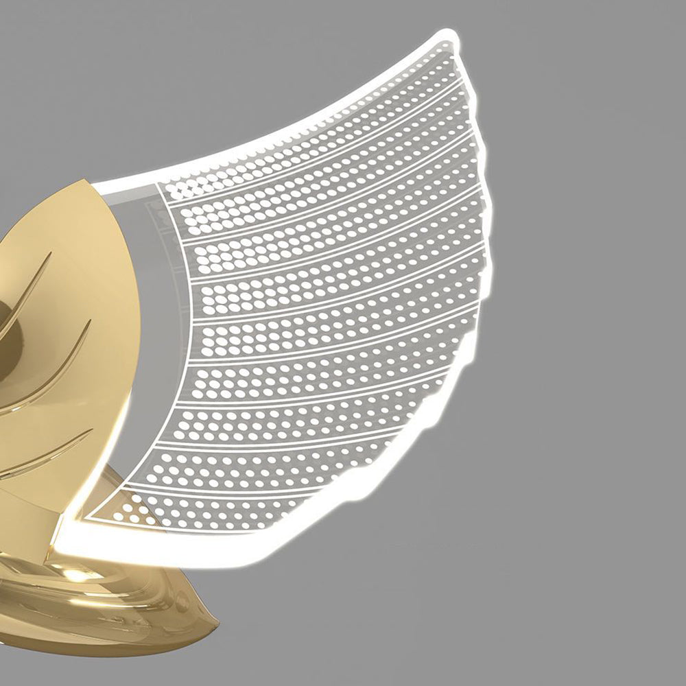 Kady Art Design LED Wandlamp Goud Metaal Eetkamer Slaapkamer