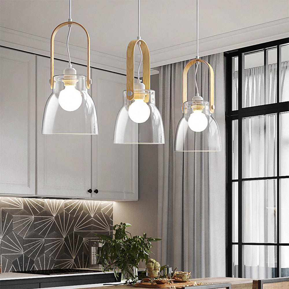 Hailie Moderne Minimalistische LED Hanglamp Glas Metaal Eetkamer