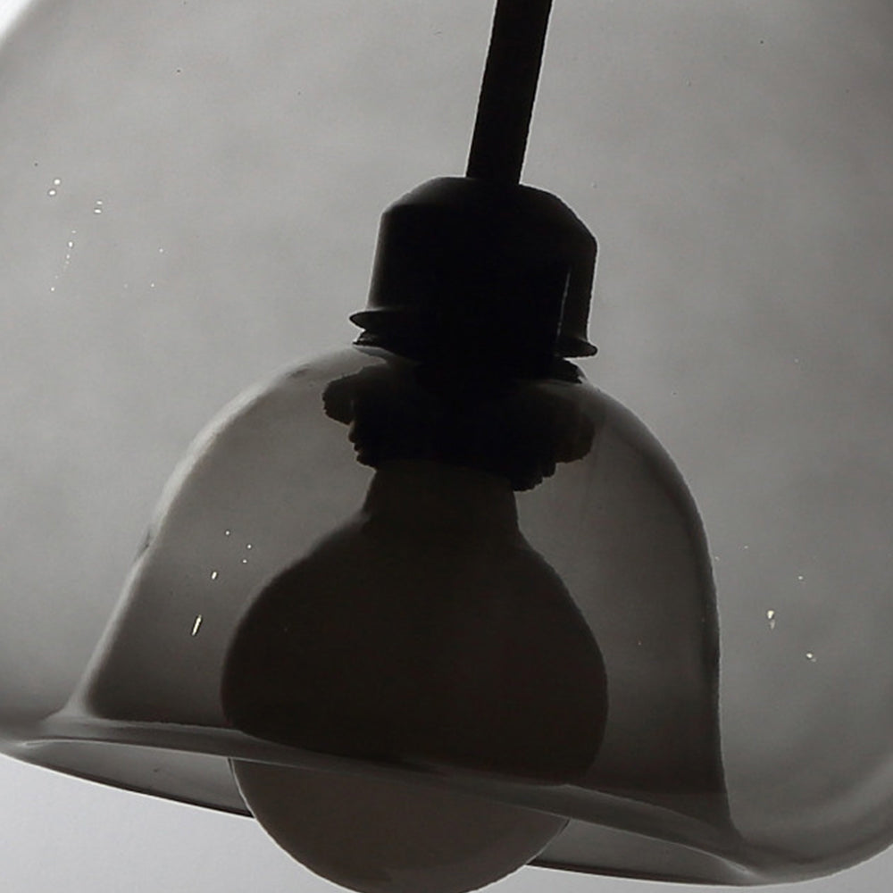 Hailie Moderne LED Hanglampen Rookgrijs Metaal Glas Eetkamer