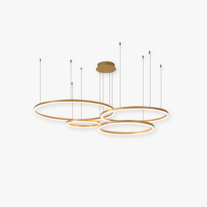 Alonza Moderne Grote  Hanglampen Wit Metaal Slaapkamer  Woonkamer Tir-Cirkel