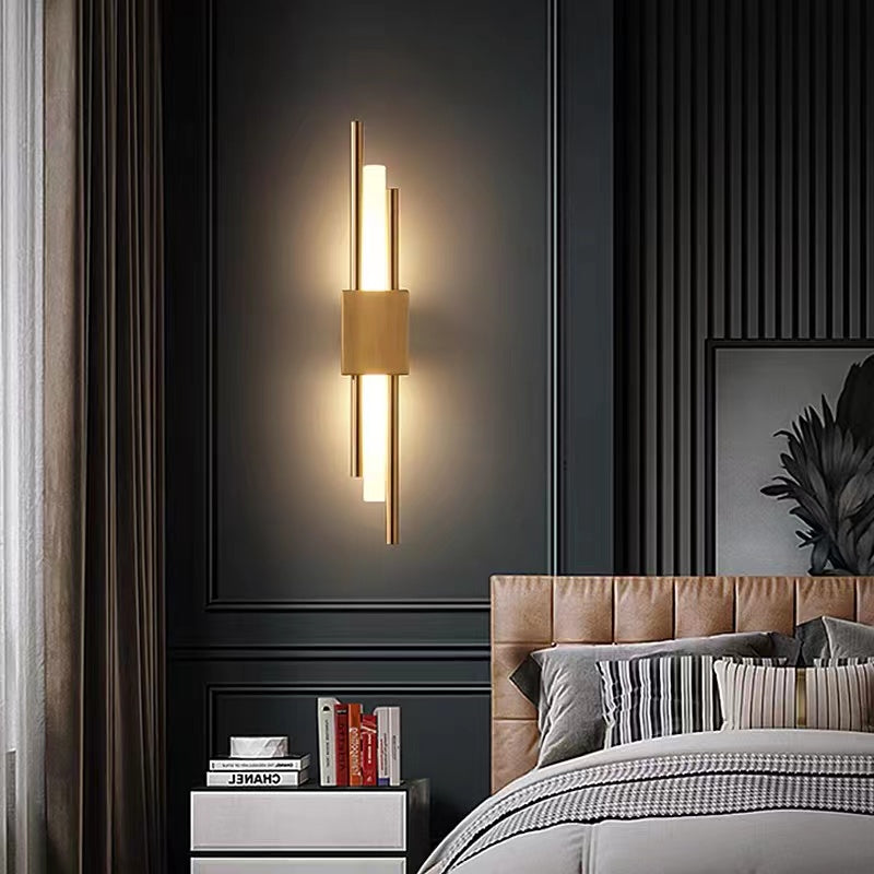 Sebastian Modern LED Wandlamp Wit Gouden Metaal Woonkamer Slaapkamer