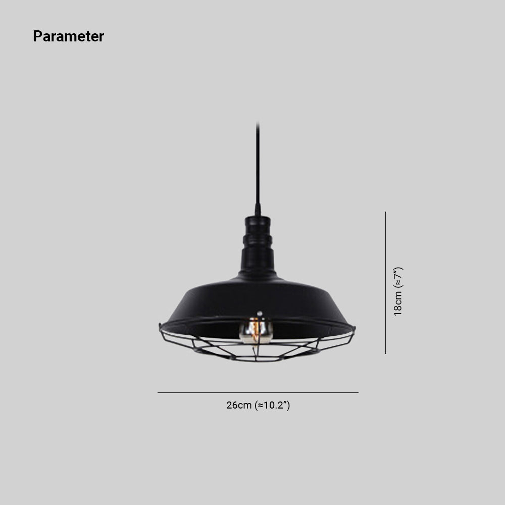 Valerio Rustieke Industriële Hanglamp Voor Zwart En Roest