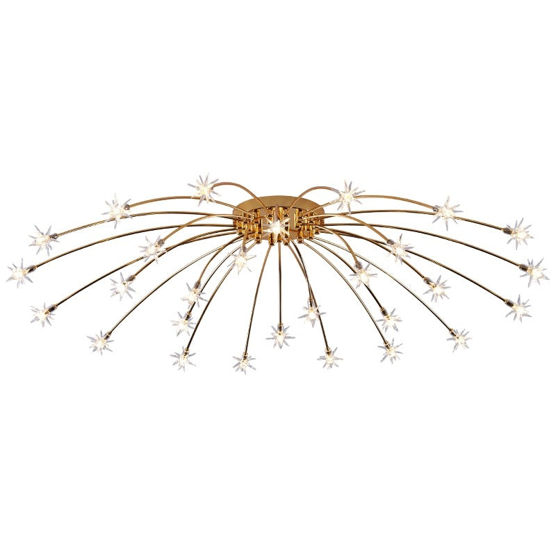 Madina Moderne Design LED Plafondlamp Metaal Glas Woonkamer Keuken