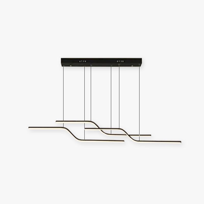 Louise Design Moderne LED Hanglampen Zwart Goud Metaal Slaapkamer