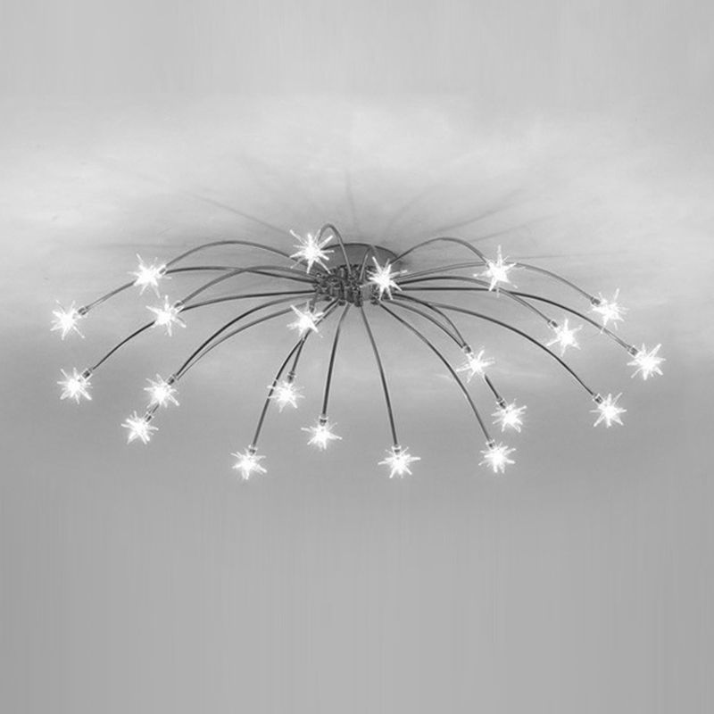 Madina Moderne Design LED Plafondlamp Metaal Glas Woonkamer Keuken