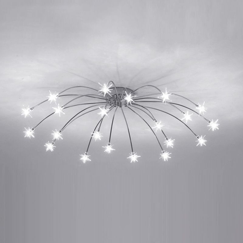 Madina Moderne Design LED Plafondlamp Metaal Glas Woonkamer Keuken