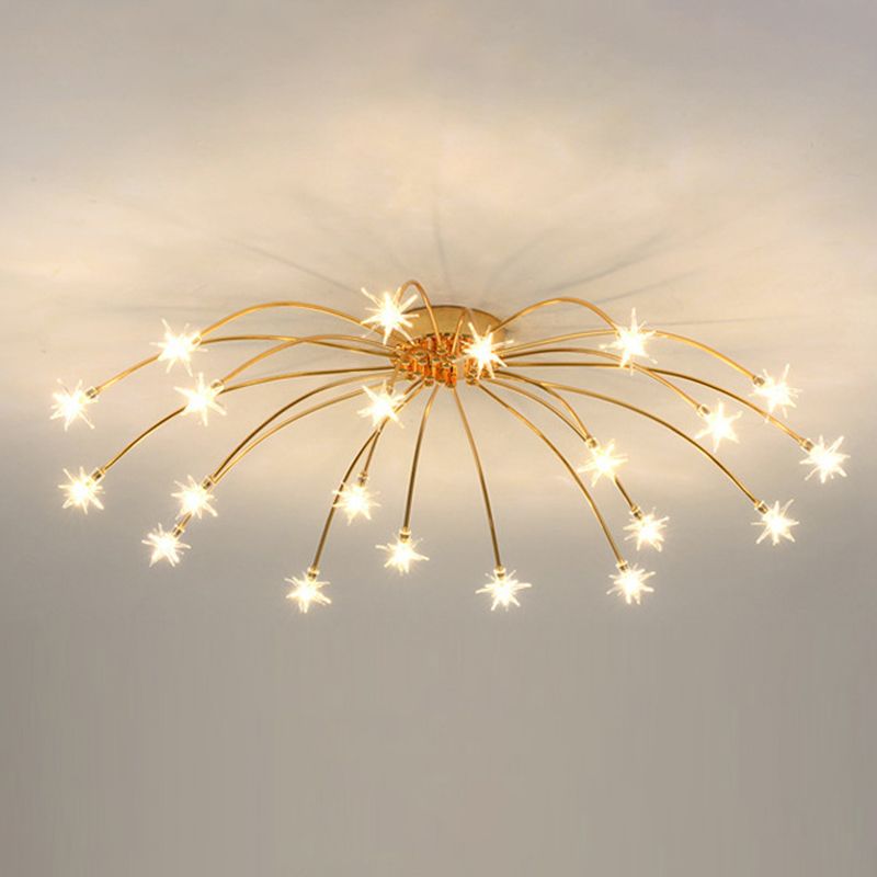 Madina Moderne Design LED Plafondlamp Metaal Glas Woonkamer Keuken