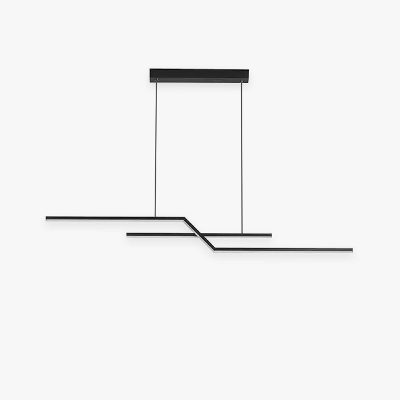 Louise Moderne Polyline Hanglampen Zwart Goud Metaal Woonkamer Slaapkamer