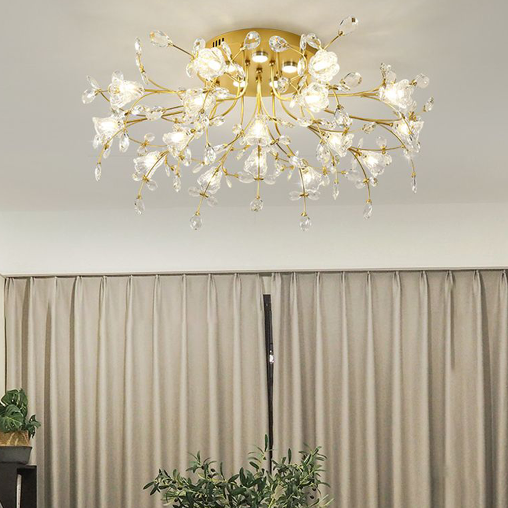 Lili Design LED Plafondlamp Metaal Glas Woonkamer Eetkamer