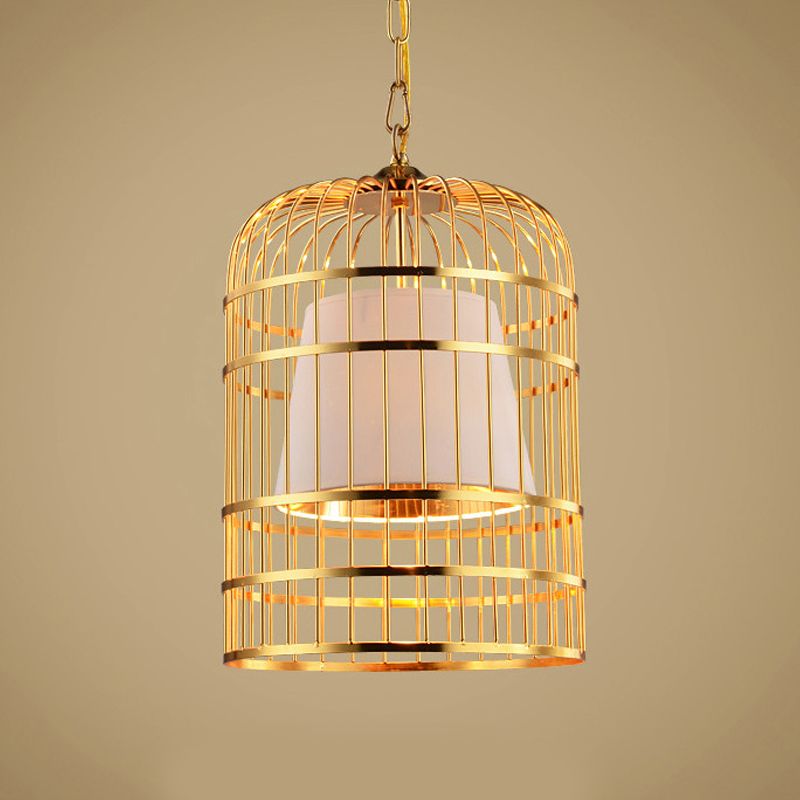 Valerio Vintage Bird Cage Metal Pendant Light