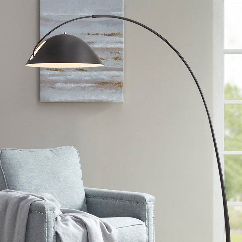 Elio Ronde Moderne LED Vloerlampen Zwart Metaal Eetkamer Slaapkamer