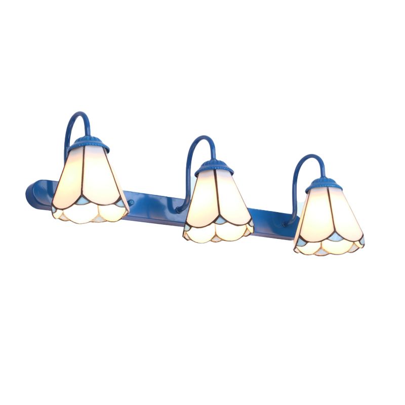 Sirena Vintage Bloemvormige Slaapkamer Wandlampen Metaal Glas