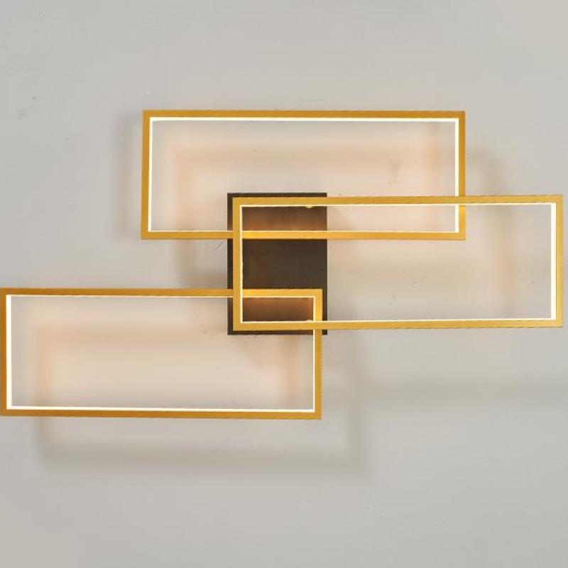 Orsini Industrie LED Plafondlampen Gouden Metaal Woonkarmer Slaapkamer