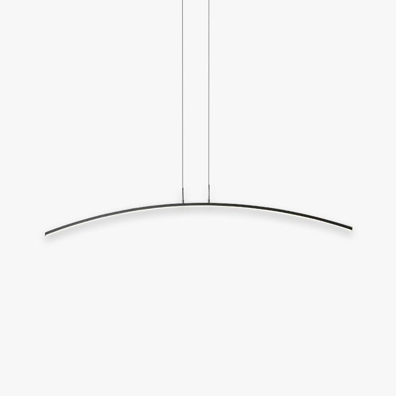 Louise Minimalistische Gebogen Hanglampen Zwart Goud Metaal Kantoor Restaurant