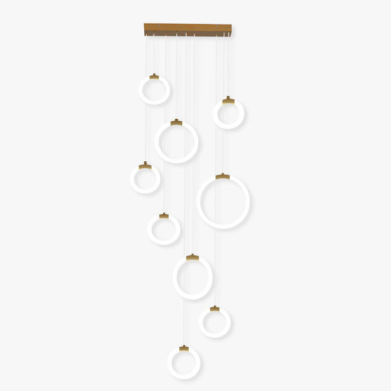Jibril Moderne Ronde LED Hanglamp Metaal/Acryl Woonkamer/Slaapkamer