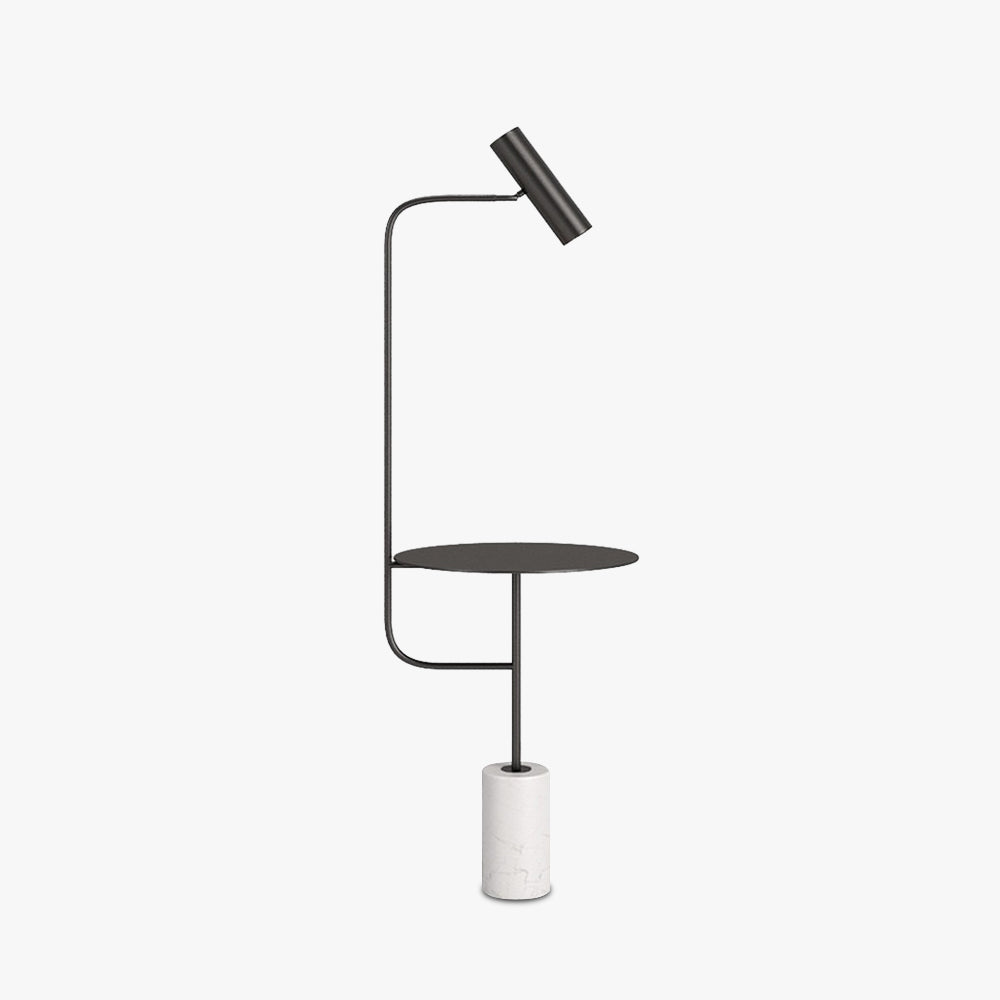 Salgado  Minimalistische Nachtkastje Vloerlamp Zwart Goud Metaal Woonkamer