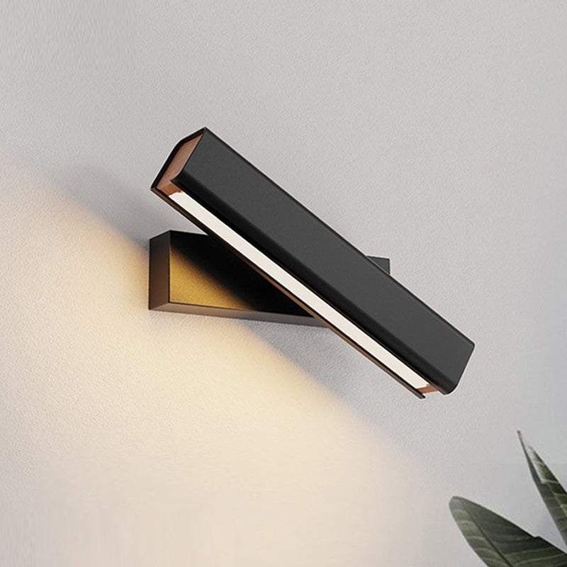 Brio Moderne Rechthoek LED Wandlampen Zwart Wit Metaal Woonkamer Slaapkamer