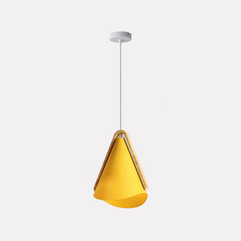 Morandi Moderne LED Hanglampen Roze/Groen/Geel Metaal/Hout Eetkamer
