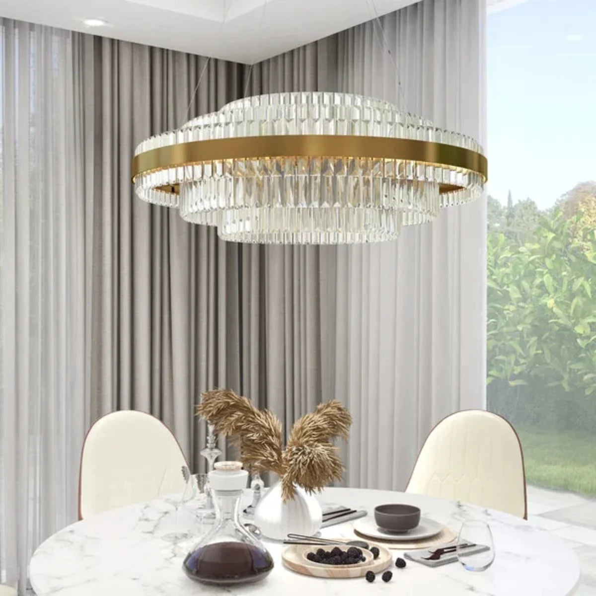Marilyn Modern Design LED Kroonluchters Ronde Metaal Slaapkamer