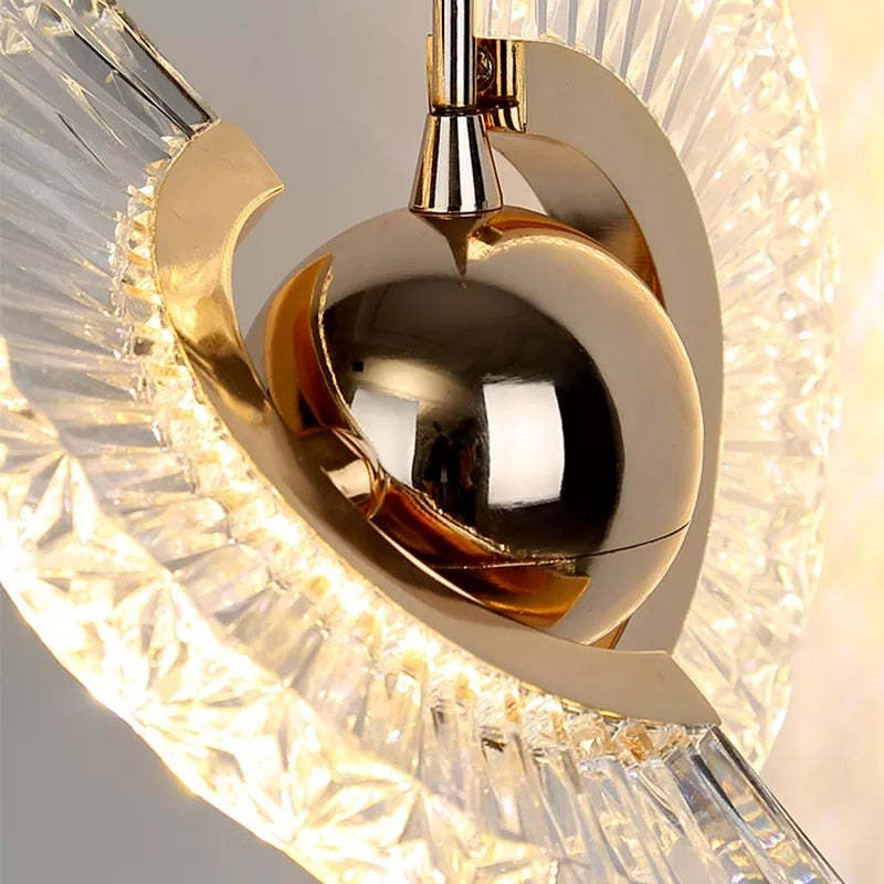 Kristy Modern Draaibaar Hanglamp Goud Metaal Acryl Woonkamer Slaapkamer