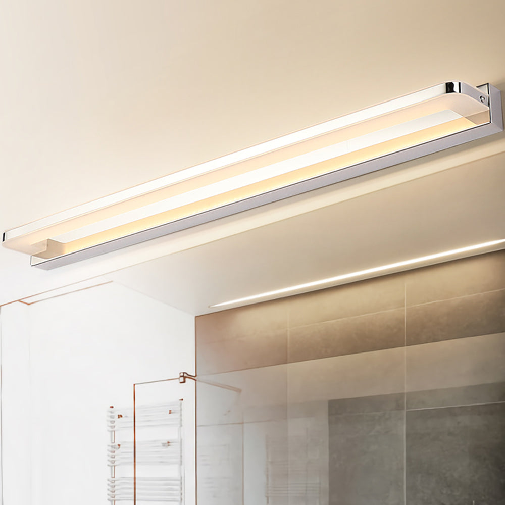 Leigh Nordic Spiegel Front Vanity Wandlamp Zwart Chrome Metaal Slaapkamer Badkamer