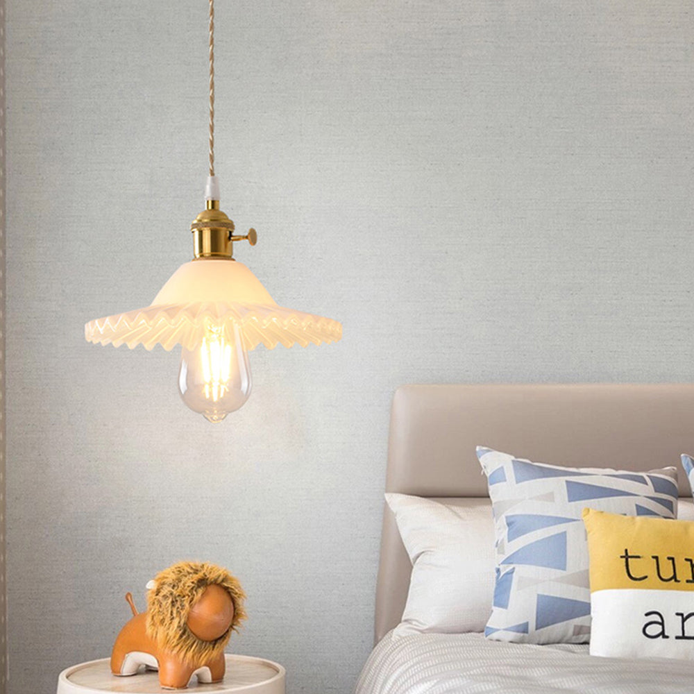 Hailie Vintage Art LED Hanglamp Metaal Glas Slaapkamer Woonkamer