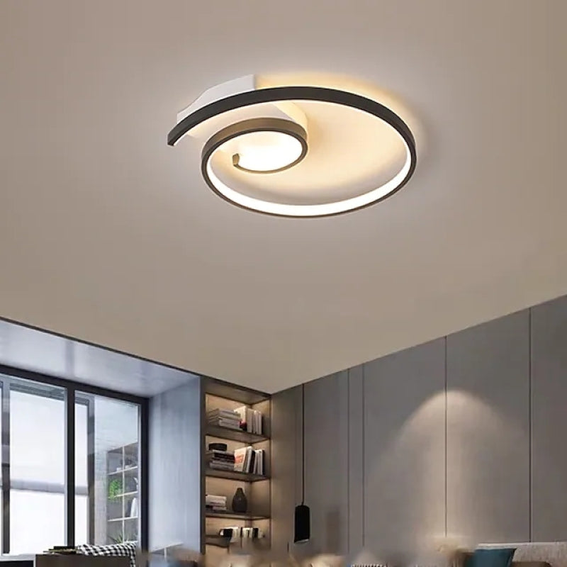 Lacey Moderne LED Plafondlamp Metaal/Silicagel Zwart/Wit Slaap/Woon/Kinderkamer