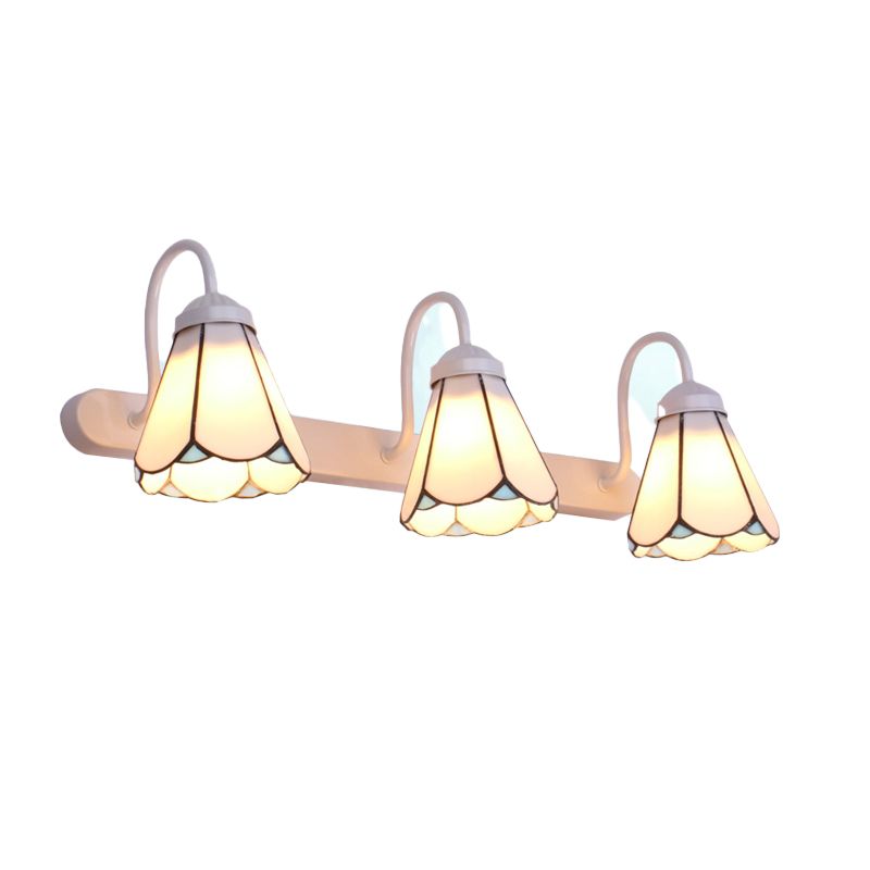 Sirena Vintage Bloemvormige Slaapkamer Wandlampen Metaal Glas