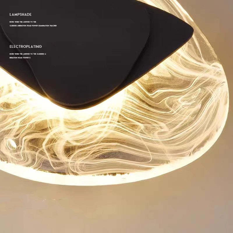 Jade Design Kleine LED Wandlampen Zwart Goud Metaal Slaapkamer