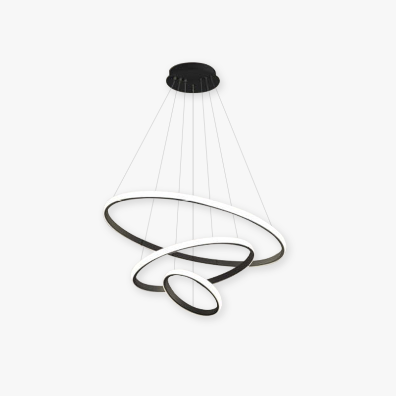 Alonza Moderne LED Hanglampen Wit Buitenste Verlicht 2/3/4 Ringen