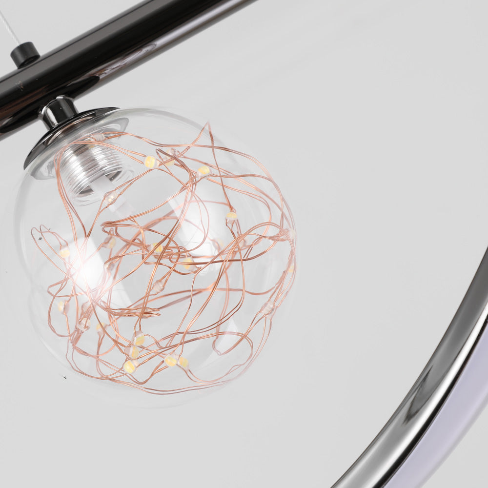 Louise Moderne LED Hanglampen Wit Zwart Goud Metaal Glas Slaapkamer