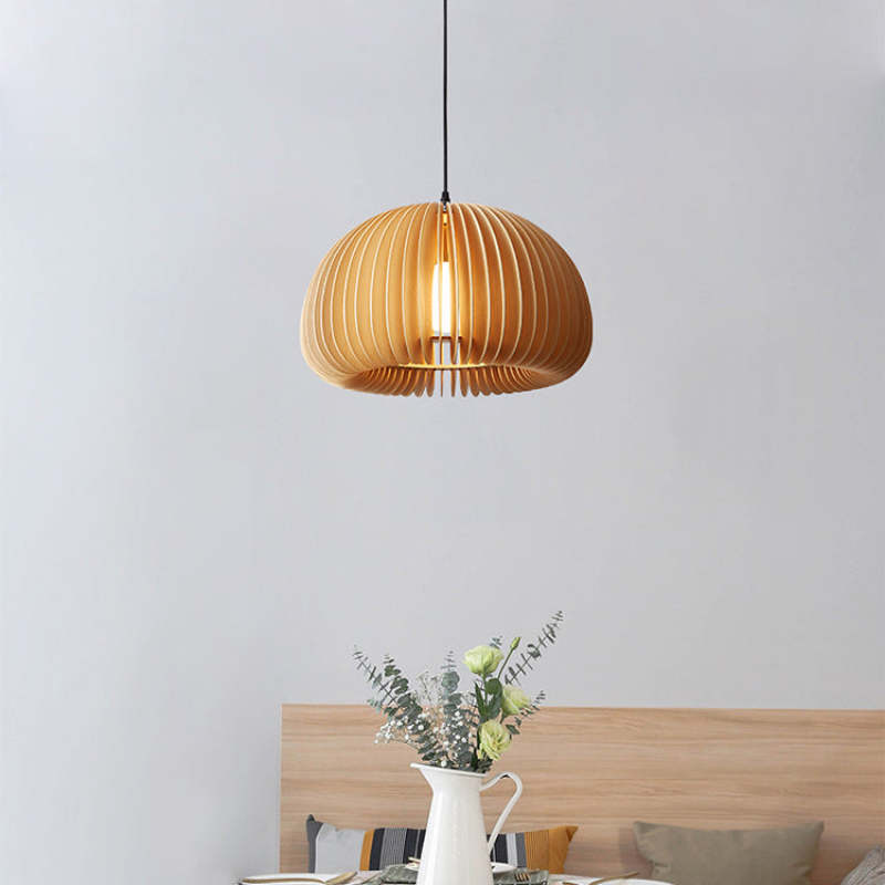 Ozawa Moderne Design Ronde  LED Hanglamp Hout Woonkamer Keuken