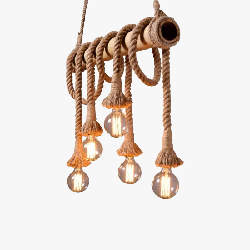 Valerio Retro LED Harajuku-stijl Hanglampen Hout Slaapkamer/Woonkamer