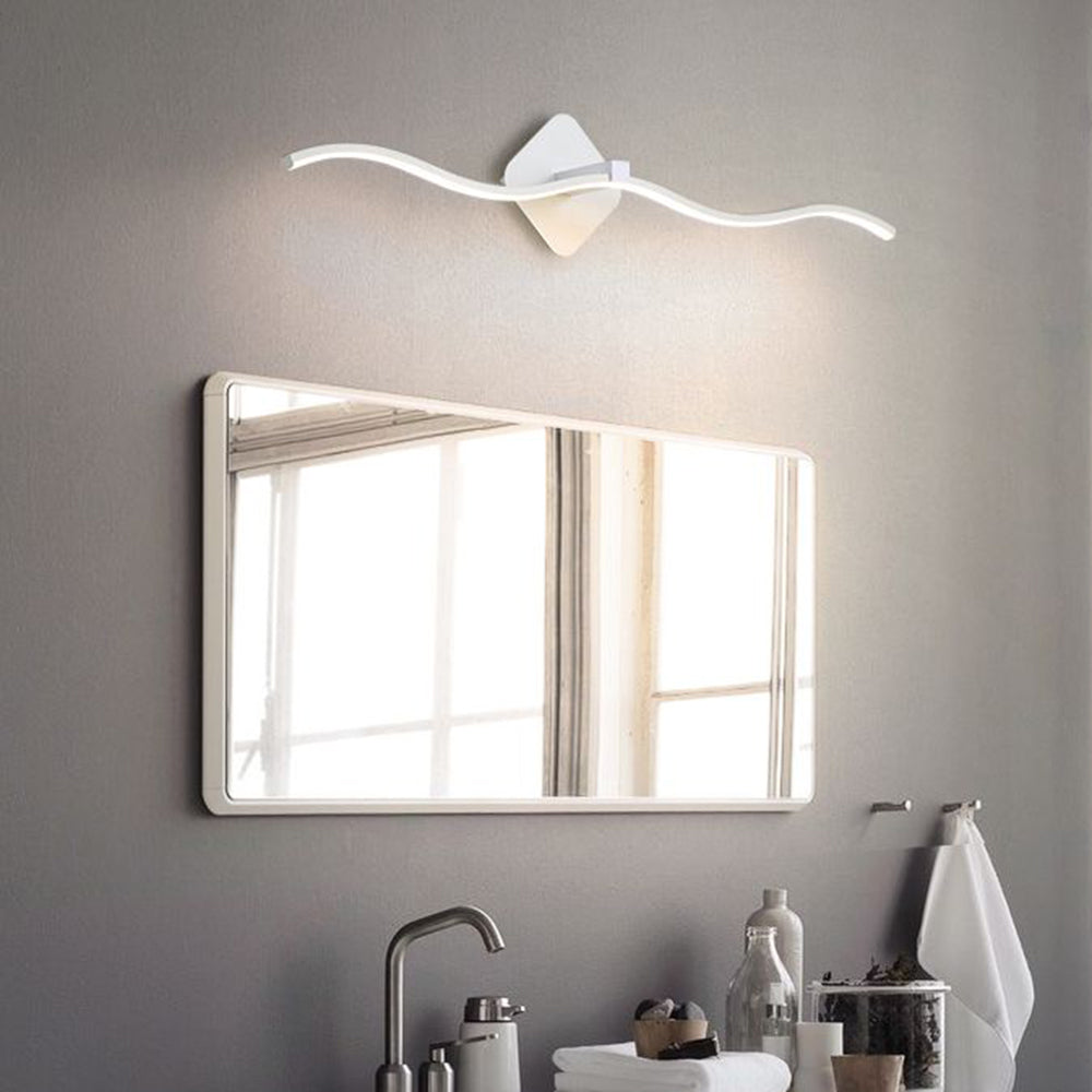 Louise Moderne Design LED Minimalistische Wave Lineaire Wandlamp Metalen Zwart/Wit Woon/Slaap/Badkamer